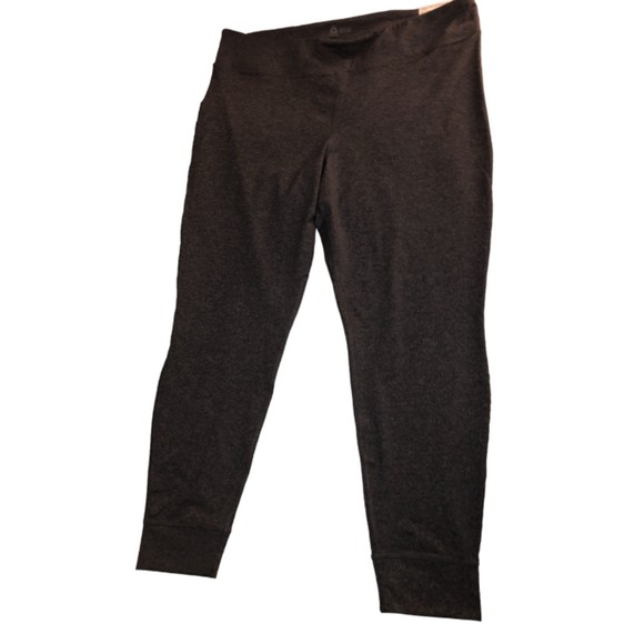Reebok Lux Dark Gray Tight Legging Women's 3x 22W Plus Size SpeedWick Mid Rise - Picture 3 of 10